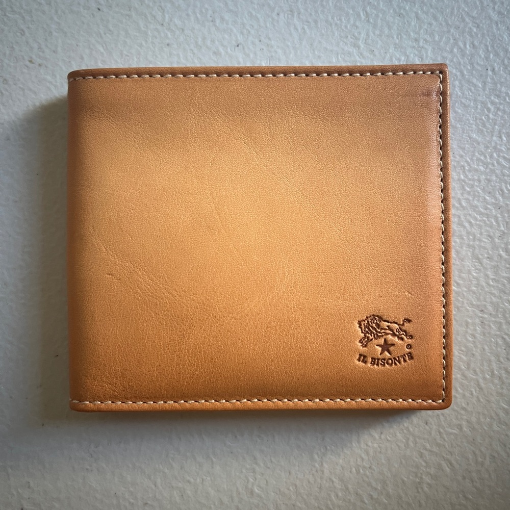 Il Bisonte Feniglia bi fold wallet in natural leather